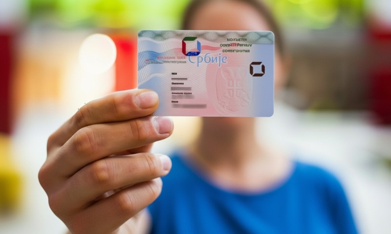 Žena u plavoj majici drži zdravstvenu knjižicu