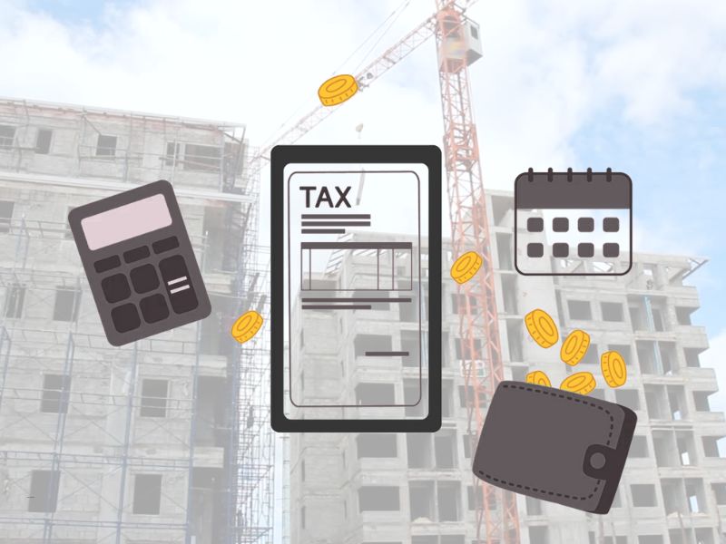 prikaz povraćaja PDV novogradnja i zgrade u izgradnji u pozadini